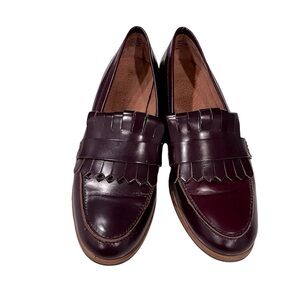 Anthropologie Deep Plum Loafers